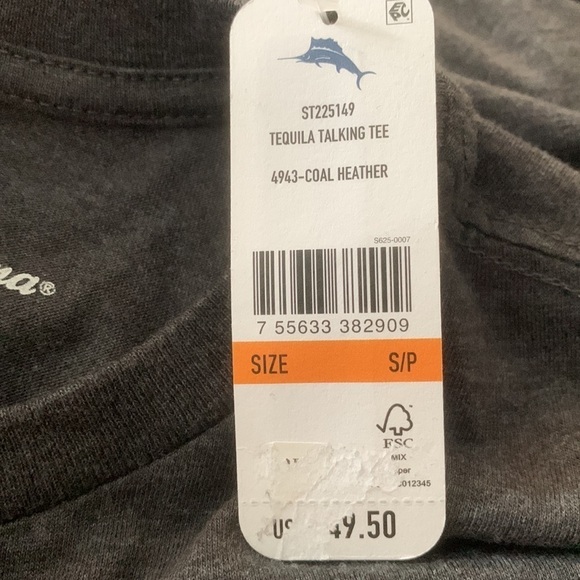 Tommy Bahama “That’s just the Tequila talking” short sleeve T-Shirt, NWT - Picture 4 of 4